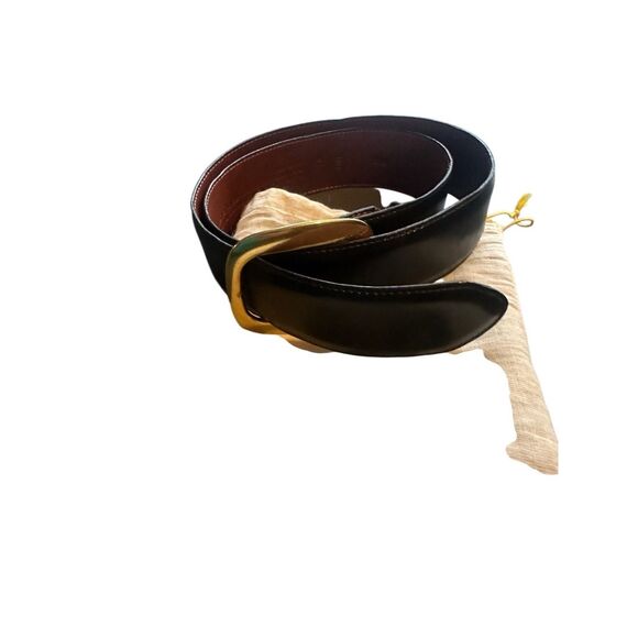 Coach Sienna 3918 Black Leather Belt Brass Buckle small main image 10